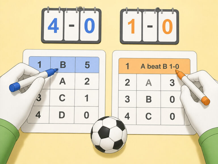 Goal Difference vs Head to Head in Football Tiebreakers