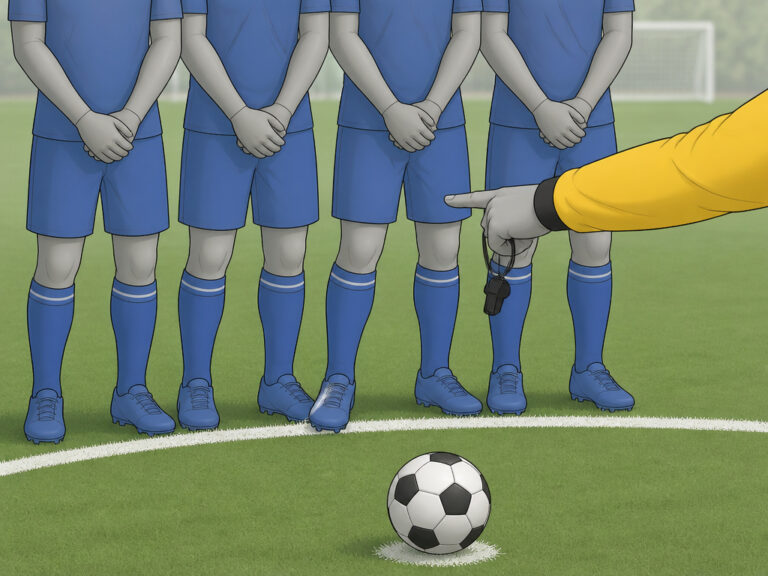 How the Defensive Wall Distance Works in Football