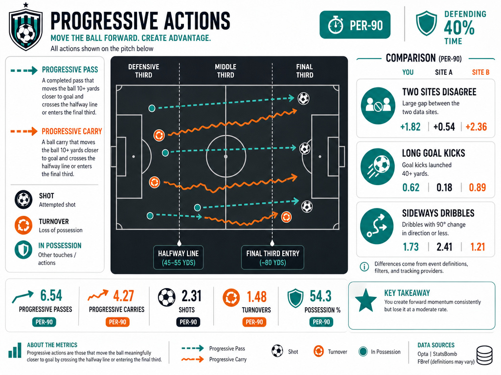 progressive passes carries limits comparison infographic soccer analytics metric